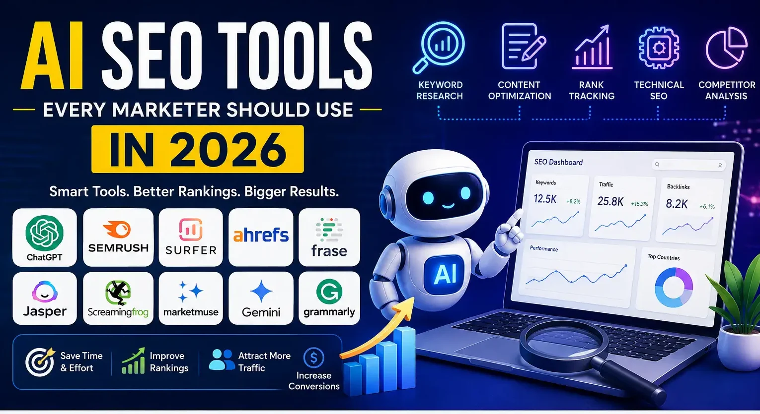 AI SEO Tools Every Marketer Should Use in 2026